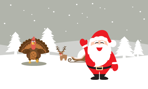 Santa, Turkey graphic